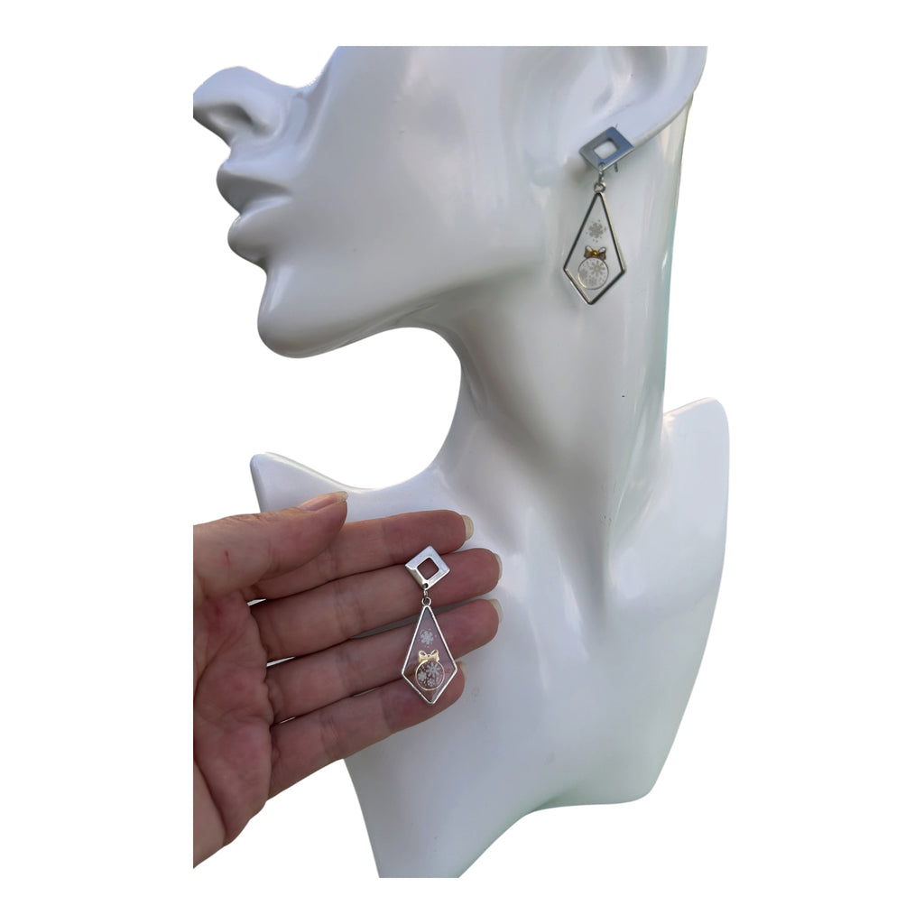 Boucles d'oreilles Boules de Noël — Noël