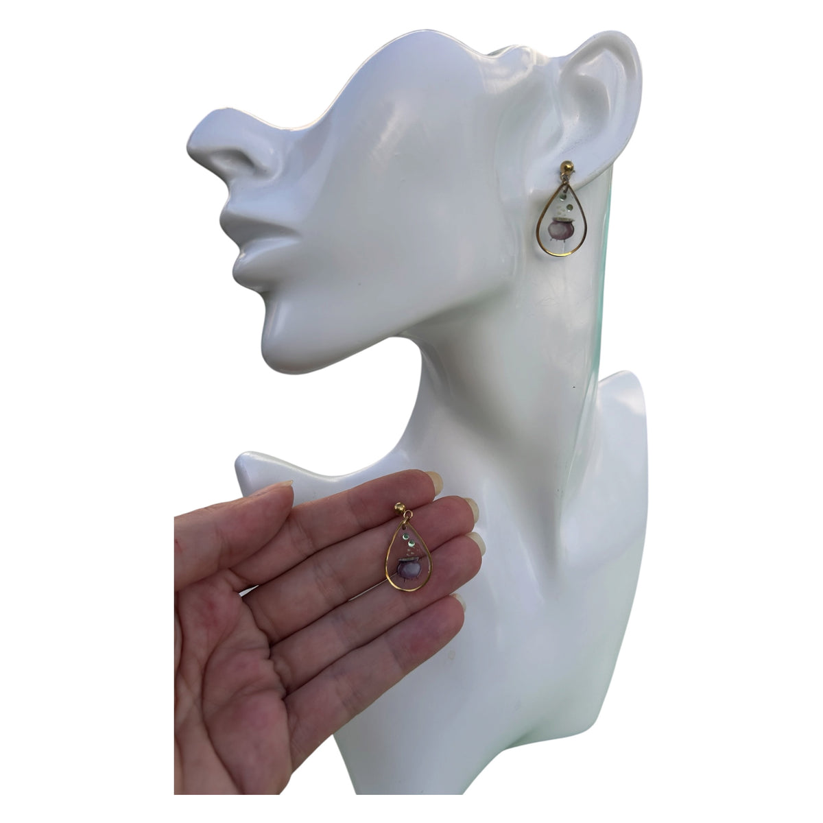 Boucles d'oreilles Chaudron — Halloween