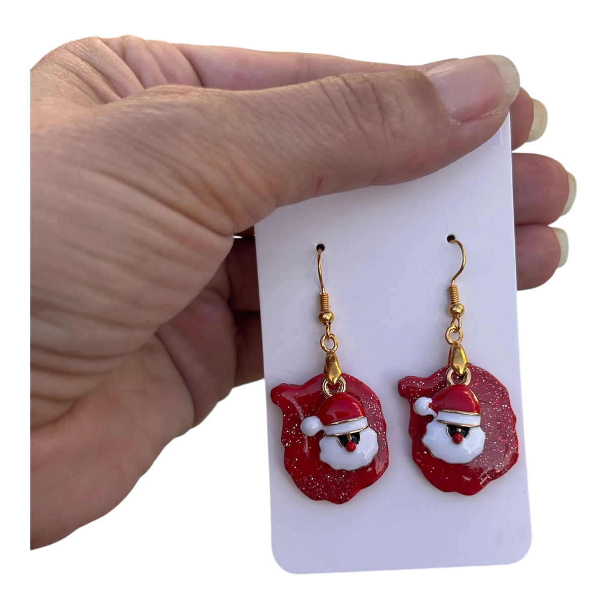 Boucles d'oreilles Père Noël — Noël