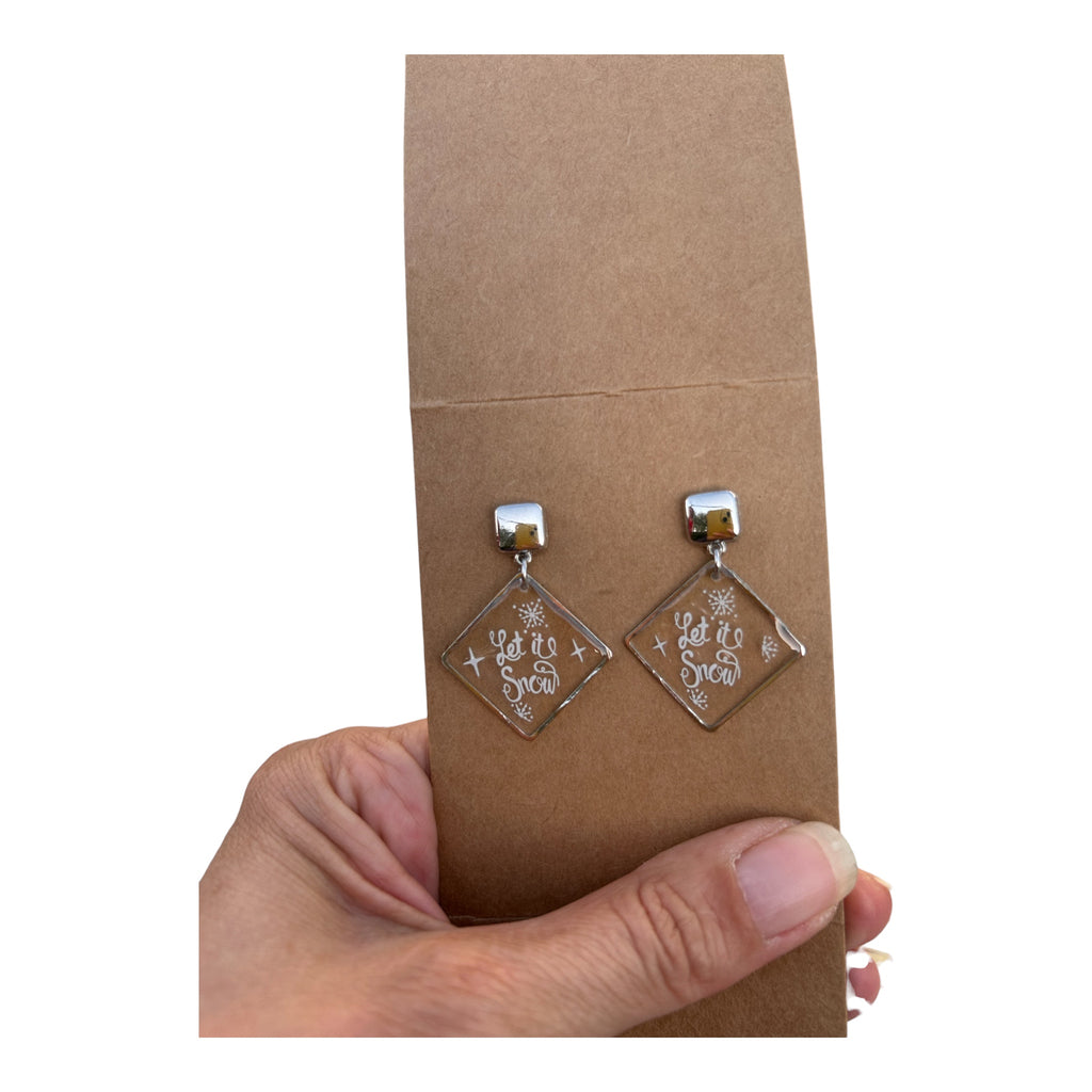 Boucles d'oreilles Let it Snow — Noël