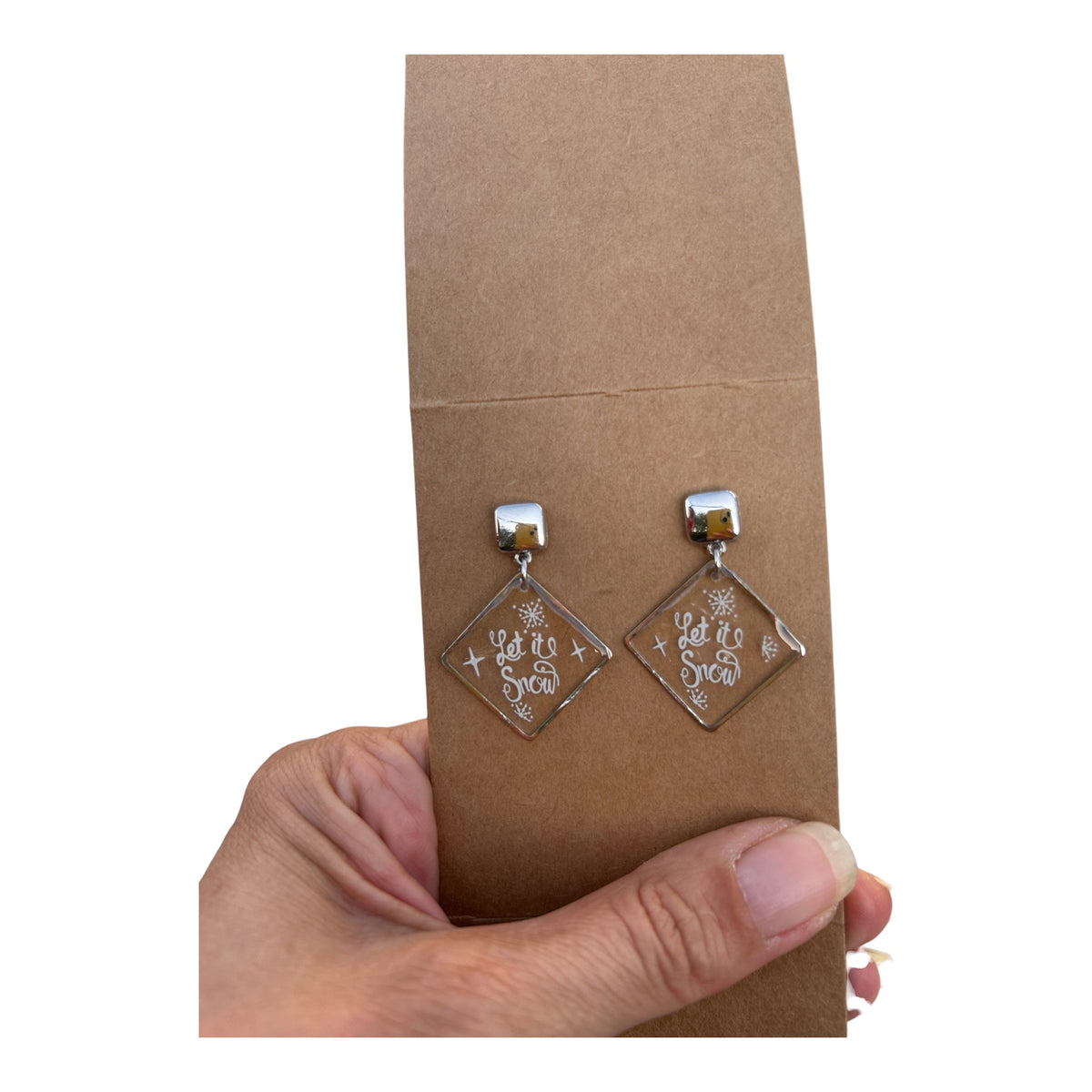 Boucles d'oreilles Let it Snow — Noël