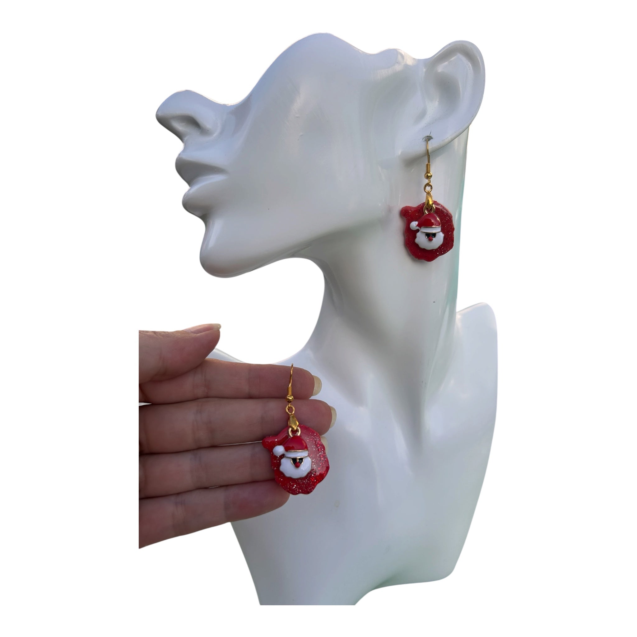 Boucles d'oreilles Père Noël — Noël