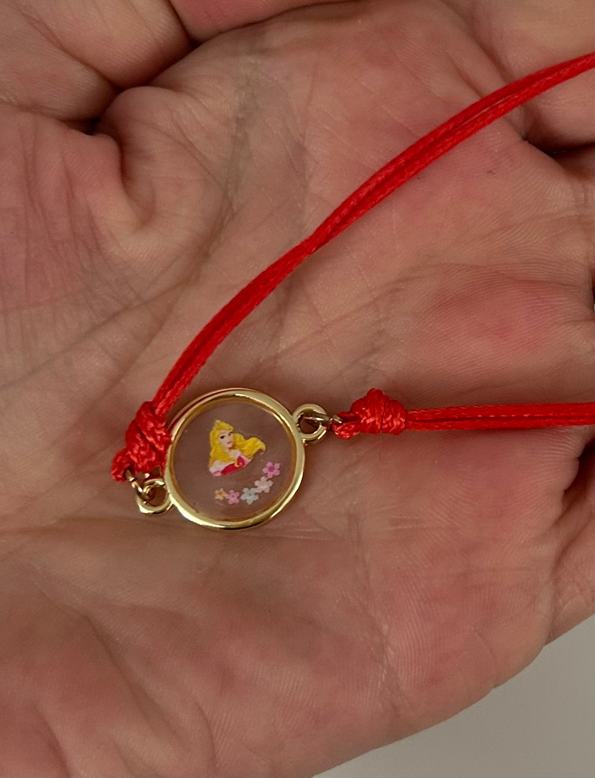 Aurore — Bracelet en cordon réglable & résine