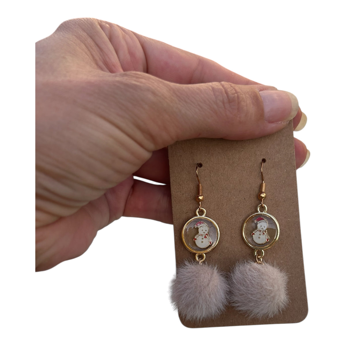Boucles d'oreilles Frosty & Pompon — Hiver Cosy