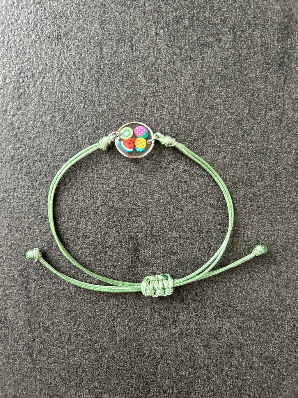 Armband Kordel Früchte — Verstellbar & handgemacht