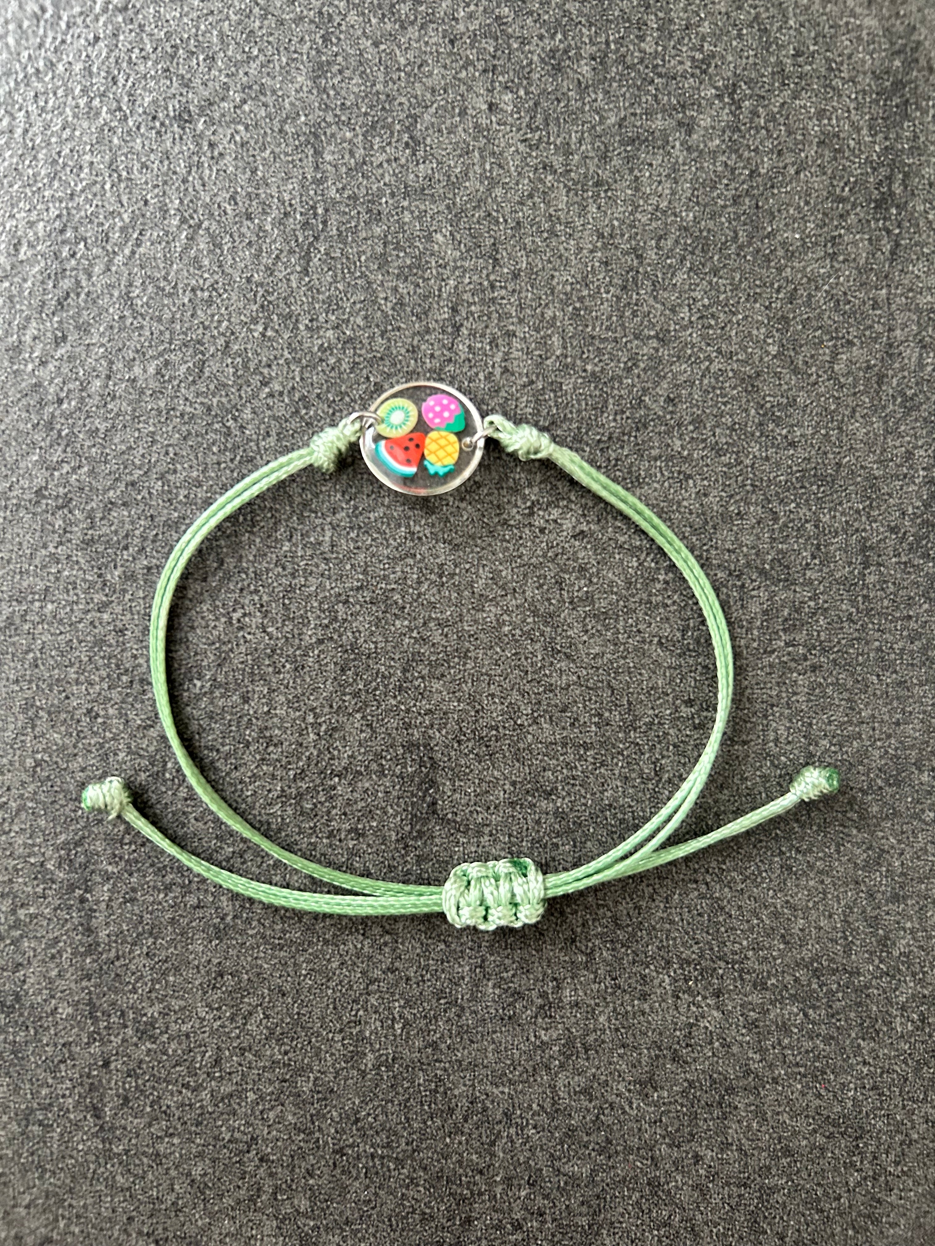 Bracelet Cordon Fruits — Réglable & artisanal