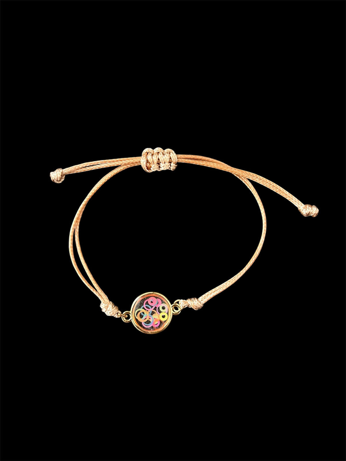 Bracelet Cercles Confettis — Réglable & artisanal