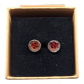 Puces d'oreilles Coccinelle Porte-Bonheur en Résine — Coffret cadeau