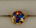 Bague Réglable Confettis en Résine — Bijou artisanal