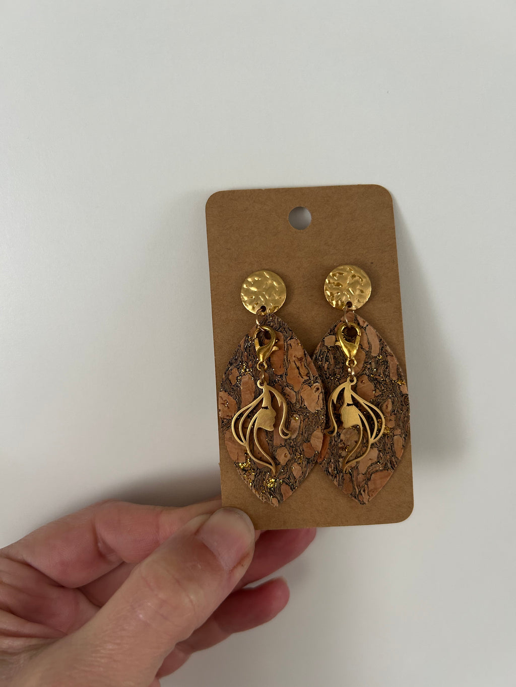 La Dame au Bois — Boucles d'oreilles en simili cuir