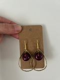 Les Larmes du Géant — Boucles d'oreilles perles résine paillettée