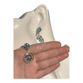 Boucles d’Oreilles en Résine – Incrustations de Pierres & Acier Inoxydable