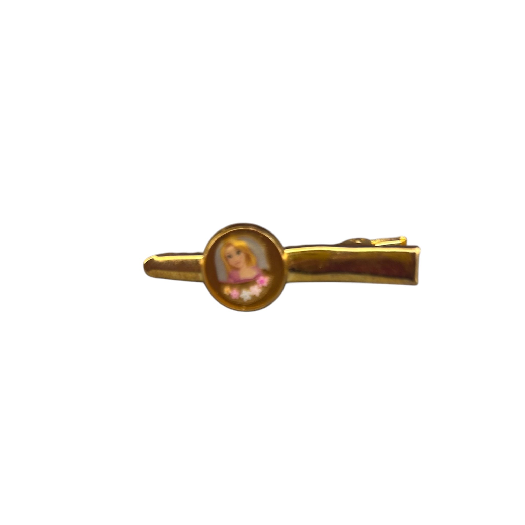 Pince Croco Raiponce Dorée — Accessoire cheveux enfant